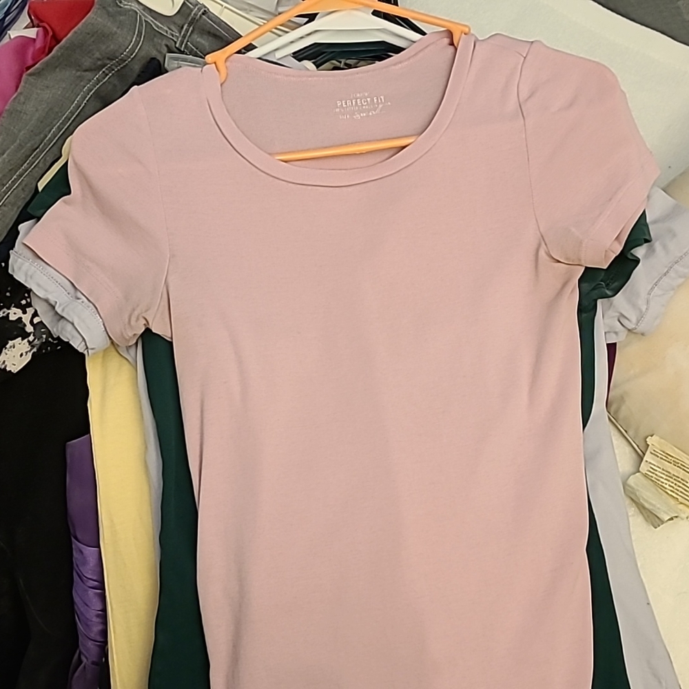 J crew tee light pink